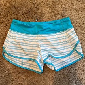 Striped Lululemon shorts